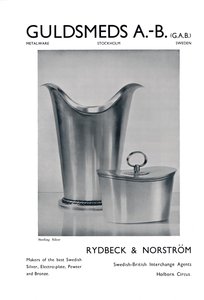 गुलस्मेड्स ए-बीजीएबी - स्टर्लिंग सिल्वर - राइडबेक और नॉरस्ट्रोम। 1939 द्वारा अज्ञात
