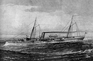 एचएम टॉरपीडो गन बोट रैटलस्नेक, 1887 द्वारा अज्ञात