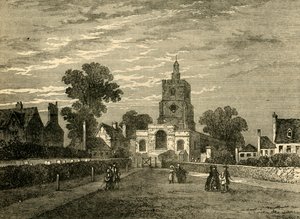 हैकनी चर्च, सी 1876। द्वारा अज्ञात