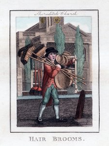 बाल झाड़ियाँ, Shoreditch चर्च, लंदन, 1805 द्वारा अज्ञात