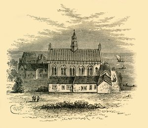 विनचेस्टर हाउस का हॉल, c1878। द्वारा अज्ञात