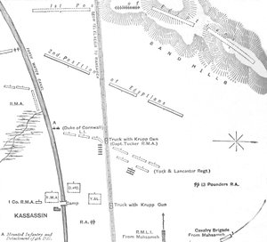 28 अगस्त, 1882, 1882, कासिनास में एक्शन का हैंड स्केच द्वारा अज्ञात