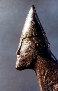 एक वाइकिंग योद्धा का प्रमुख, c9th-11 वीं शताब्दी द्वारा अज्ञात