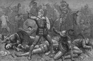 एग्रीनकोर्ट में हेनरी और एलेनकॉन, 25 अक्टूबर 1415, सी 1880 द्वारा अज्ञात