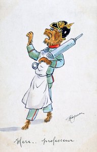 हेर प्रोफेसर, विंटेज फ्रांसीसी पोस्टकार्ड, c1900 द्वारा अज्ञात