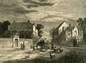 होल्क्रेट्स एंड द प्रिओरी, फुलहम, सी 1878। द्वारा अज्ञात