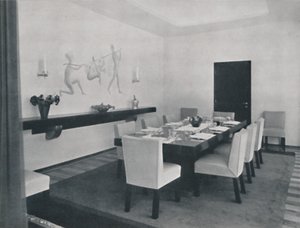 रूडोल्फ फ्रेंकल द्वारा बुकुरेस्टी में घर - भोजन कक्ष, 1942 द्वारा अज्ञात