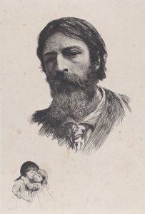 ह्यूबर्ट हेर्कॉमर एआरए और उनके बच्चे, 1879 के बाद। द्वारा अज्ञात