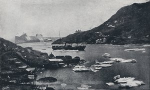 1924 में सेंट जॉन्स हार्बर में आइसबर्ग द्वारा अज्ञात