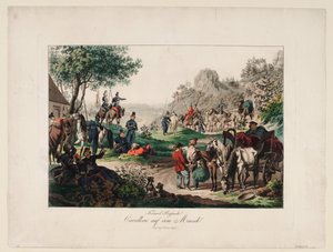 मार्च, 1813 को शाही रूसी घुड़सवार सेना द्वारा अज्ञात