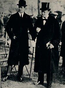स्वीडन के क्राउन प्रिंस के साथ हाइड पार्क में, 1917, 1945। द्वारा अज्ञात