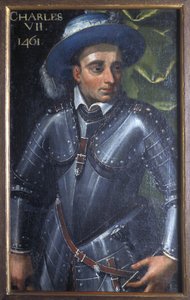 Indre & Loire N* 172 - Chateau de Loches - पोर्ट्रेट ऑफ़ चार्ल्स VII - 17वीं सदी द्वारा अज्ञात