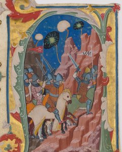 मैकाबीज़ की लड़ाई के साथ प्रारंभिक ए, सीए। 1360-1370। द्वारा अज्ञात