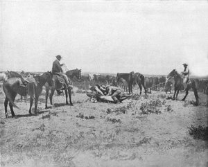 प्रेयरीज, यूएसए, c1900 पर एक ब्रांड का निरीक्षण। द्वारा अज्ञात