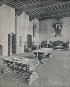 आंतरिक पलाज़ो दावानती, फ्लोरेंस। दो 16 वीं शताब्दी की तालिकाओं के साथ, 1928 द्वारा अज्ञात