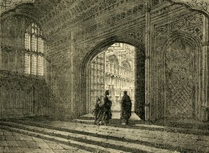 हेनरी VII. चैपल का इंटीरियर, 1881। द्वारा अज्ञात
