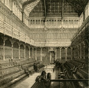 हाउस ऑफ कॉमन्स, 1875, 1881 का इंटीरियर। द्वारा अज्ञात