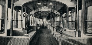 नवीनतम प्रकार का ट्यूब कोच का इंटीरियर, 1926 द्वारा अज्ञात
