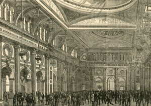 इंटीरियर ऑफ़ द रॉयल एक्सचेंज, 1898। द्वारा अज्ञात