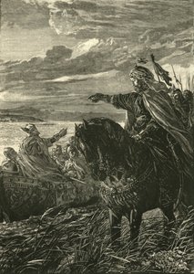 जॉन ज़िमिस और सिवातोस्लाफ़ के बीच साक्षात्कार, 969 ई।, 1890। द्वारा अज्ञात
