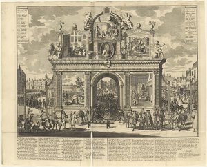 निवेश योजनाएं: बर्बाद हो चुके शेयरधारकों की अंत्येष्टि स्थल, 1720 में स्मारक मेहराब। द्वारा अज्ञात
