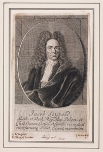 जैकब ल्यूपोल्ड, जर्मन भौतिक विज्ञानी और यांत्रिक इंजीनियर, c 1700 द्वारा अज्ञात