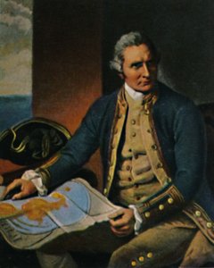 जेम्स कुक 1728-1779। - डांस, 1934 द्वारा पेंटिंग के बाद उत्कीर्णन। द्वारा अज्ञात