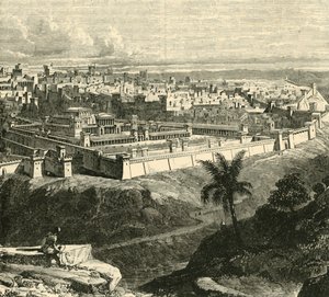 यरूशलेम में ईसा मसीह के समय में, मंदिर को हेरोड द ग्रेट, 1890 द्वारा बहाल किया गया। द्वारा अज्ञात