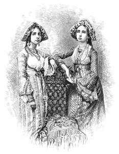 कोच्चि, भारत की यहूदी महिलाएं, 1895 द्वारा अज्ञात