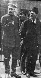 जोसेफ स्टालिन और मिखाइल कलिनिन, सोवियत नेता, 1930 के दशक द्वारा अज्ञात