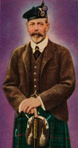 1935 में हाइलैंड ड्रेस में किंग जॉर्ज पंचम द्वारा अज्ञात