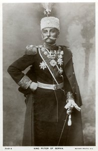 सर्बिया के राजा पीटर I, c1903-c1918 द्वारा अज्ञात
