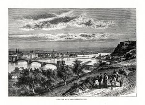 कोबलेनज़ और किले एरेनब्रिटस्टीन, जर्मनी, 1879 द्वारा अज्ञात