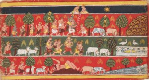 कृष्ण और गोपियाँ, c1720 द्वारा अज्ञात