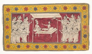 कृष्ण एक तपस्वी के साथ, ca.850। द्वारा अज्ञात