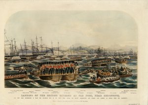 सेवस्तोपोल, 1854 के पास पुराने किले में ब्रिटिश डिवीजन की लैंडिंग द्वारा अज्ञात