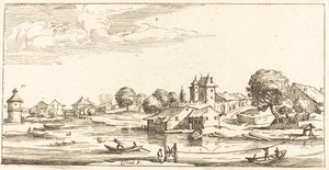 परिदृश्य, 1635 में या उसके बाद। द्वारा अज्ञात