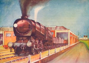 साउथेम्प्टन डॉक्स, 1940 में नवीनतम ऑस्टेरिटी फ्रेट इंजन, एसआर द्वारा अज्ञात