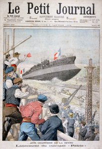 फ्रांसीसी युद्धपोत पैरी, टूलॉन का शुभारंभ, दिसंबर 1903 1904 द्वारा अज्ञात