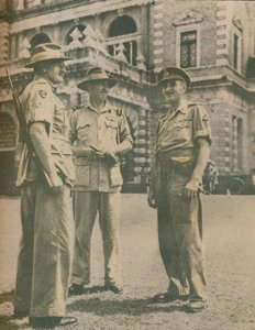 3 मई, 1945, 1945 को शहर गिरने के बाद बर्मा अभियान में नेता रंगून में मिले द्वारा अज्ञात