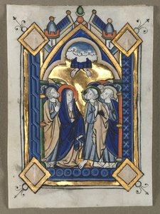 पत्ता एक Psalter से उत्पन्न: उदगम, सी। 1260। द्वारा अज्ञात