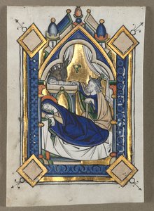 पत्ता एक Psalter से उत्पन्न: द नेटिविटी, सी। 1260। द्वारा अज्ञात