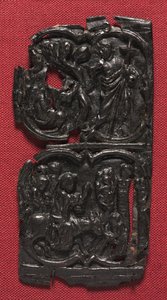 चमड़े का पैनल, सी। 1350-1400। द्वारा अज्ञात