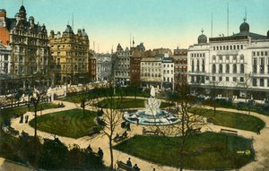 लीसेस्टर स्क्वायर, लंदन, c1910। द्वारा अज्ञात