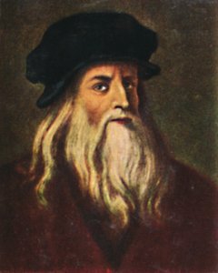 लियोनार्डो दा विंची 1452-1519। - सेल्फ-पोर्ट्रेट, 1934। द्वारा अज्ञात