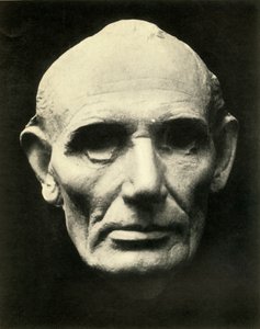 अब्राहम लिंकन का लाइफ मास्क, 1860, 1930। द्वारा अज्ञात