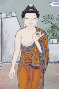 बुद्ध का जीवन मंत्रालय बुद्ध की शिक्षाओं को समझाते हुए बहस का इशारा (विटका मुद्रा), सियोल, कोरी डू सूद द्वारा अज्ञात