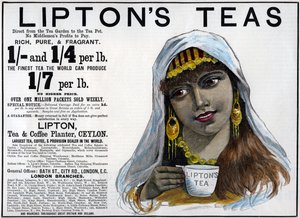 लिपटन टीज़ विज्ञापन, 1893 द्वारा अज्ञात