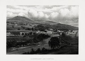 ललंगोलेन और महल, डेन्बीशायर, उत्तर वेल्स, 1896 द्वारा अज्ञात
