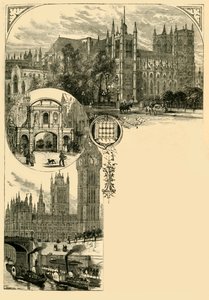 लंडन। वेस्टमिंस्टर और पश्चिमी उपनगर, 1881। द्वारा अज्ञात